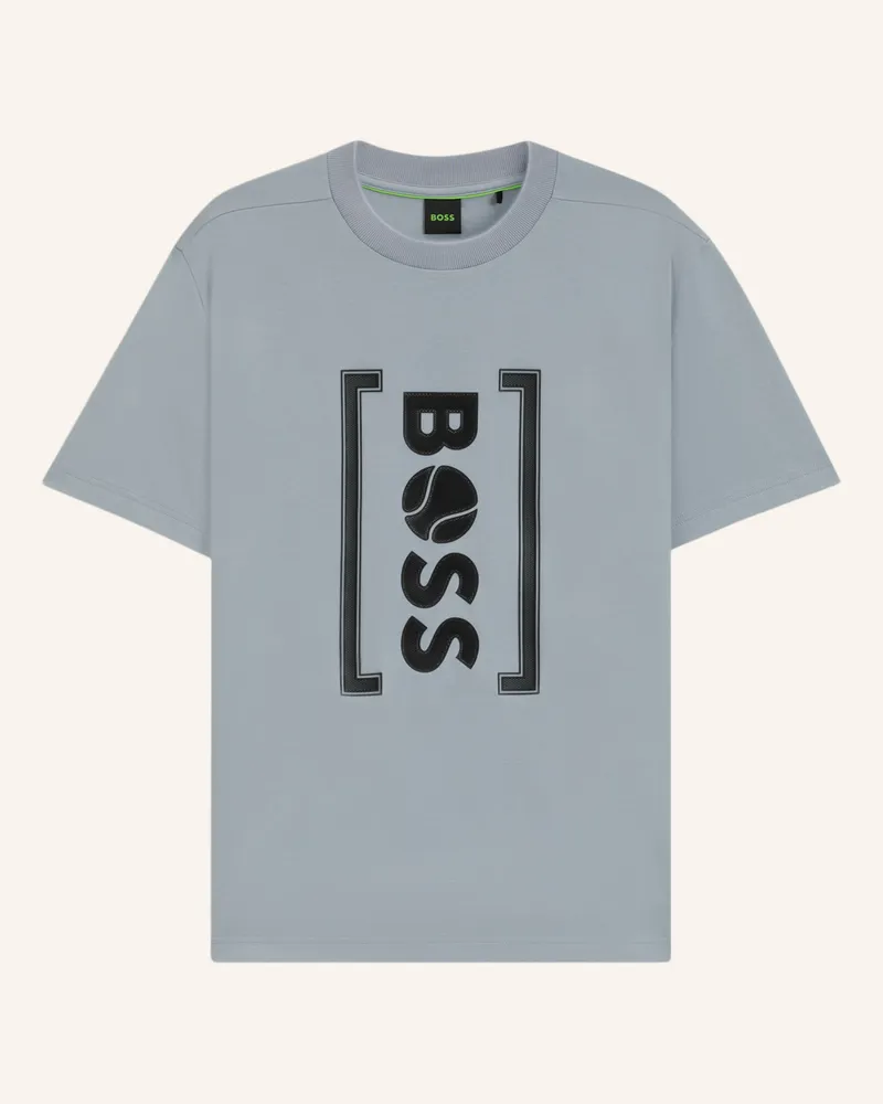 HUGO BOSS T-Shirt TEE ICONIC TL Relaxed Fit Dunkelgrau