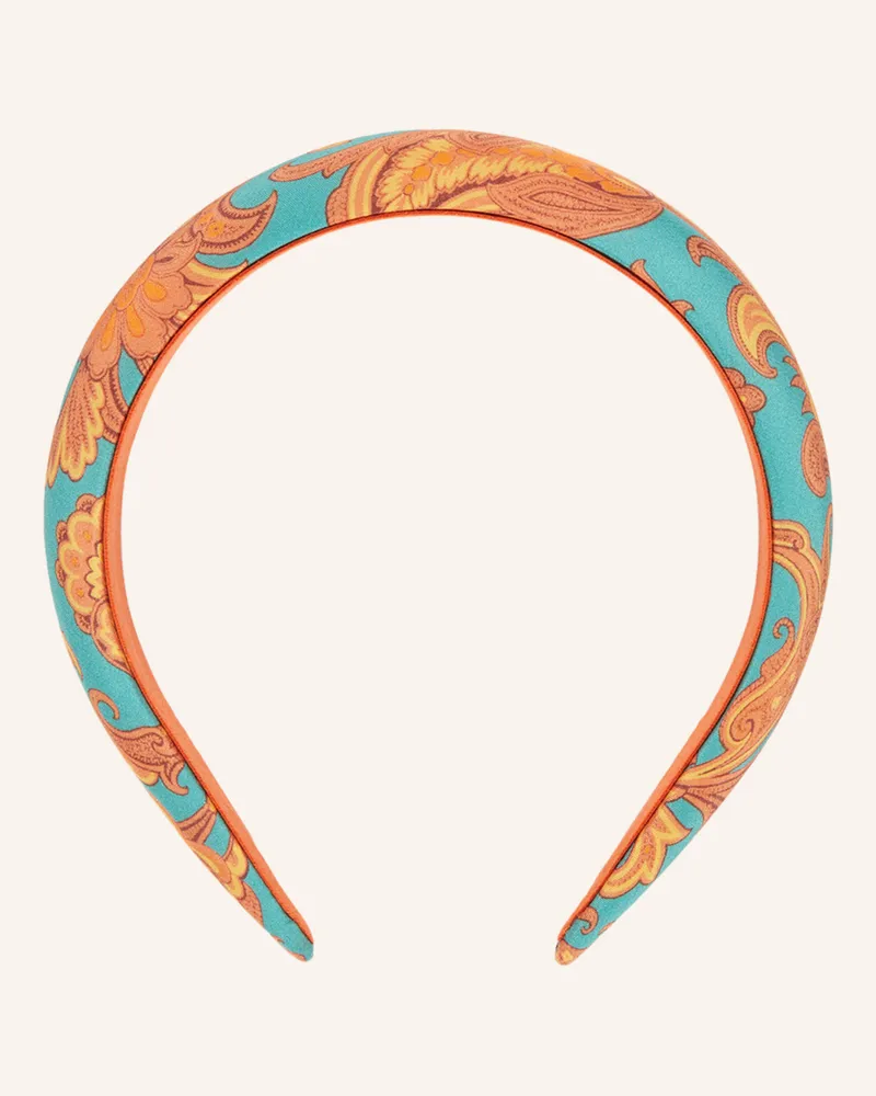 Etro Haarreif aus Seide Orange