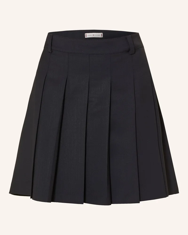 Tommy Hilfiger Faltenrock blau Dunkelblau