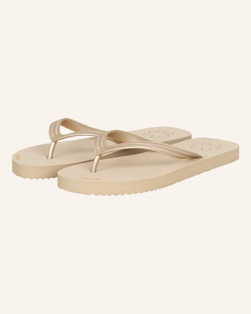 flip-flop Zehentrenner ORIGINALS METALLIC Hellbraun
