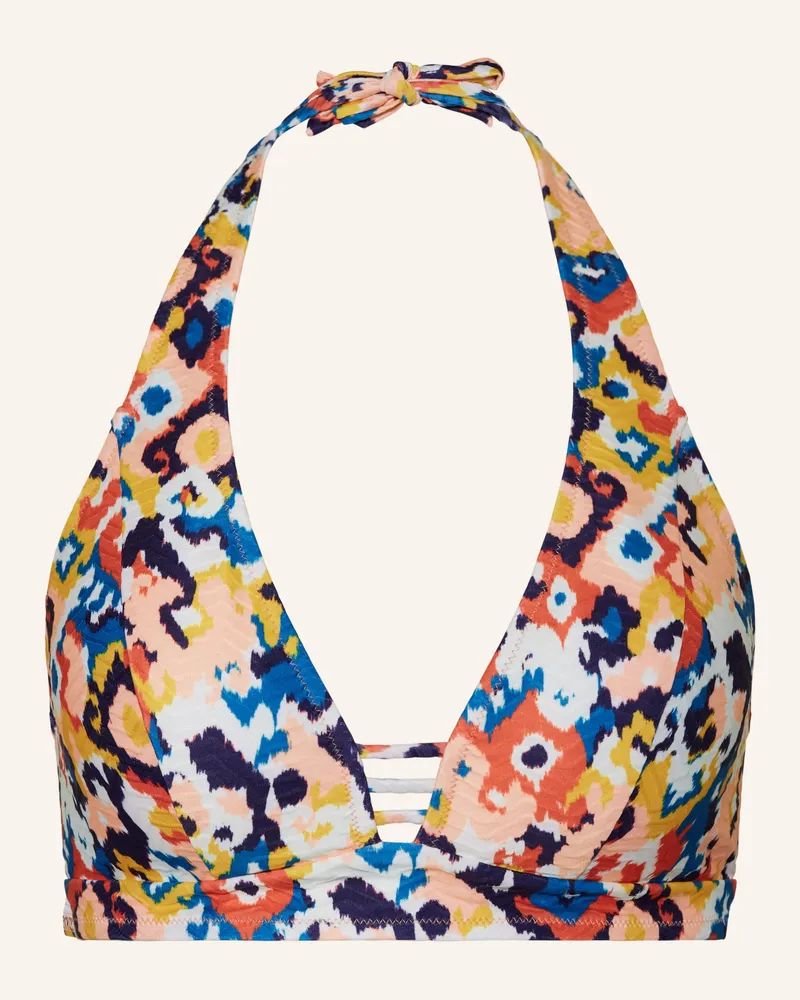 Lidea Neckholder-Bikini-Top Heartbeat orange Blau