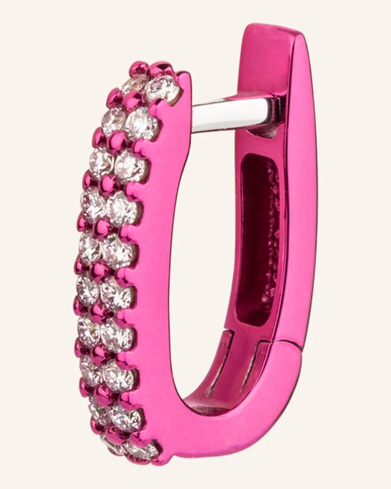 EÉRA Ohrring BASICE mit Diamanten Fuchsia