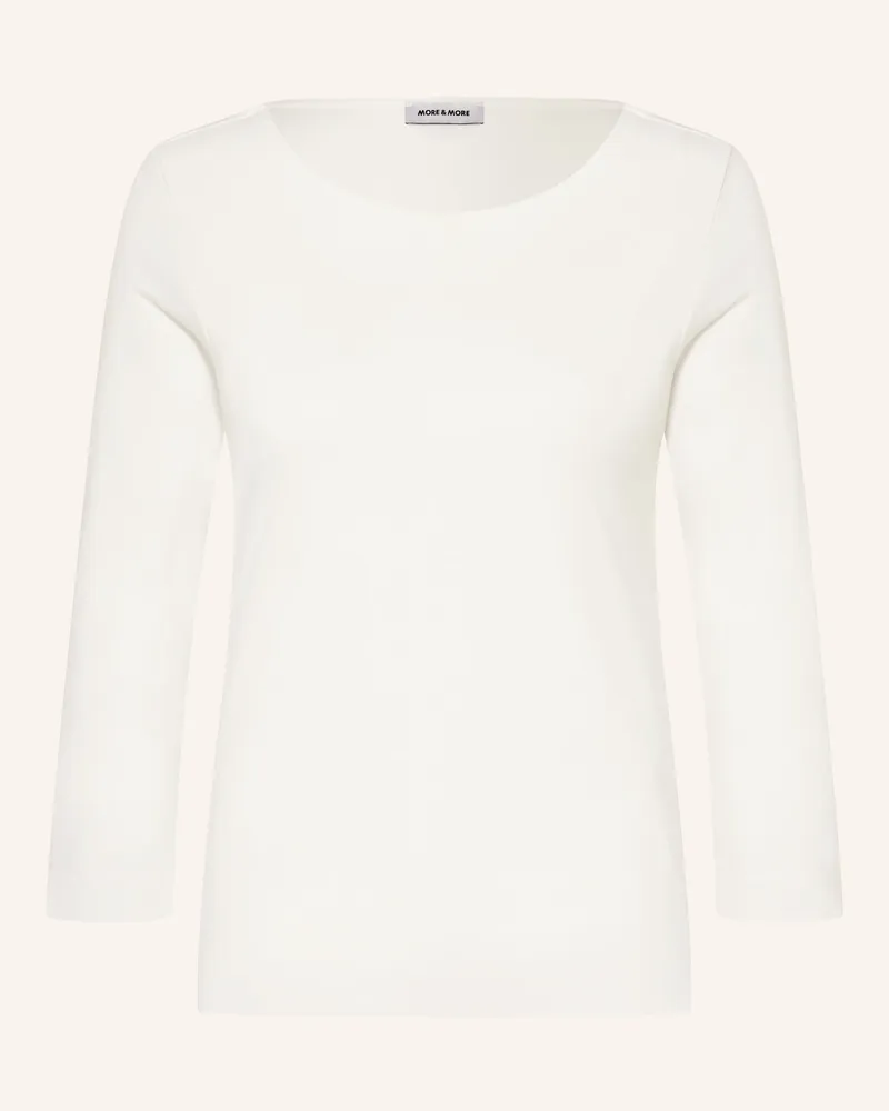 More & More Shirt mit 3/4-Arm Weiss