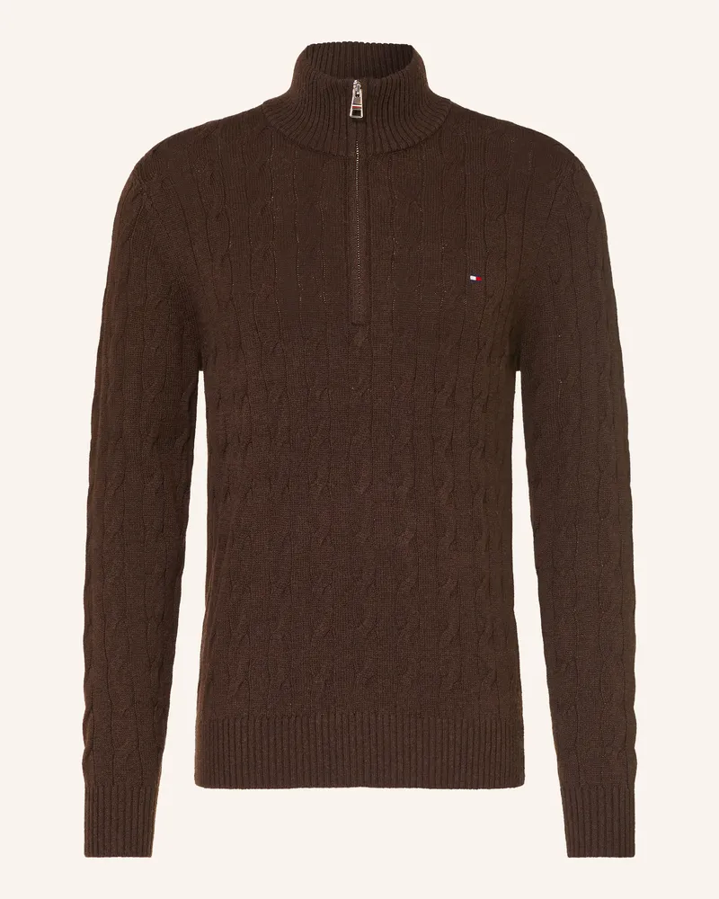 Tommy Hilfiger Troyer braun Dunkelbraun