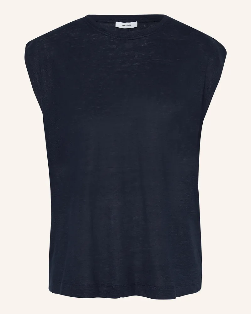 Reiss Leinentop MARA Dunkelblau