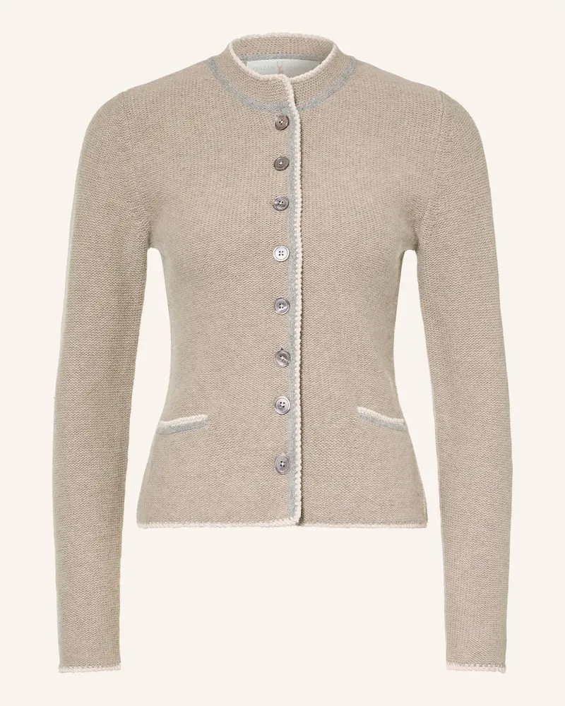 Johann & Johanna Strickjacke Mit Cashmere beige Taupe