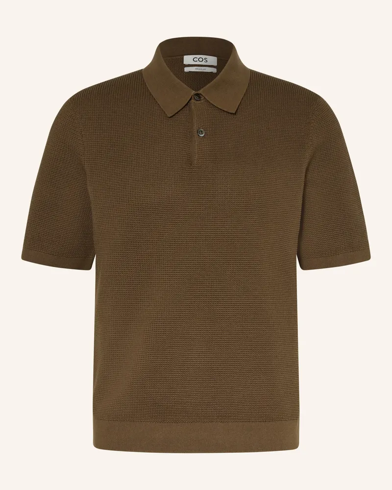 COS Poloshirt Regular Fit gruen Braun