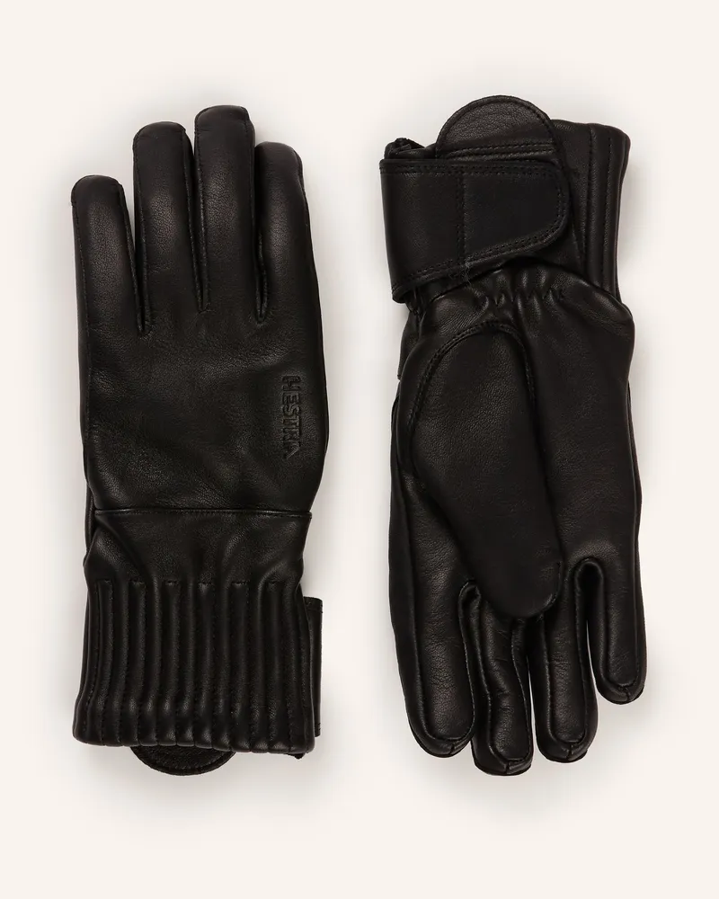 Hestra Lederhandschuhe Idre schwarz Schwarz