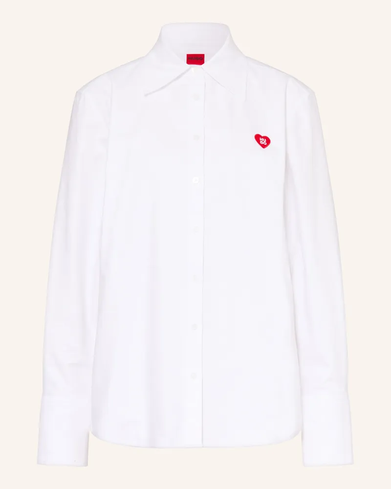 HUGO BOSS Hemdbluse Erselia weiss Weiss
