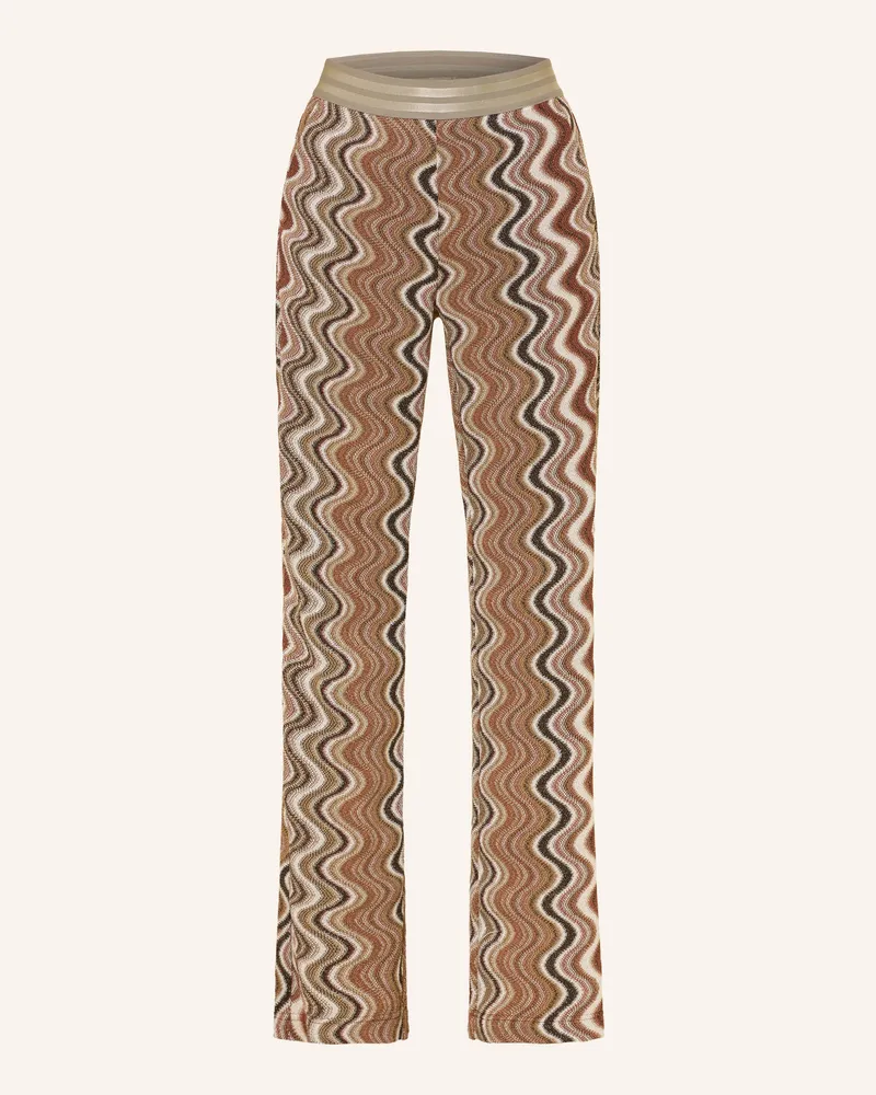 Mason's Strickhose ELAX mit Glitzergarn Beige
