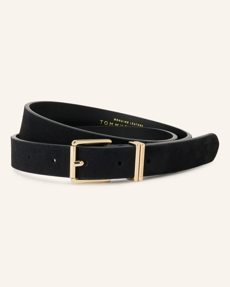 Tommy Hilfiger Ledergürtel schwarz Schwarz