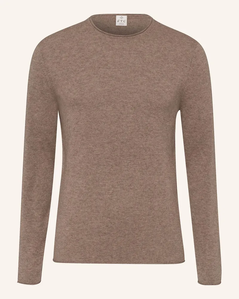 FTC Cashmere Pullover mit Cashmere Braun