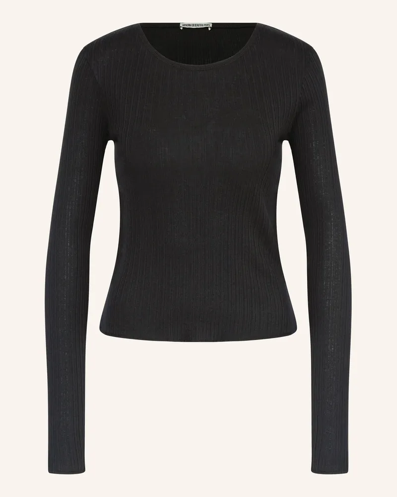 Drykorn Longsleeve HEJUNO Schwarz
