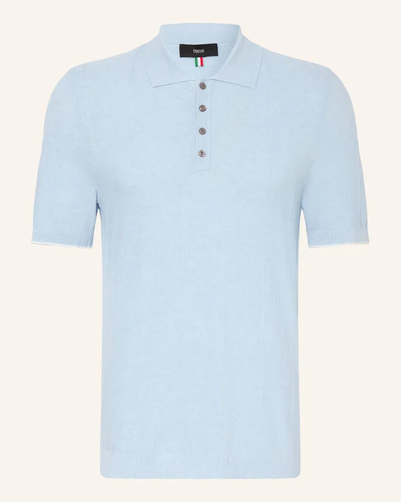 cinque Strick-Poloshirt Cigio blau Hellblau