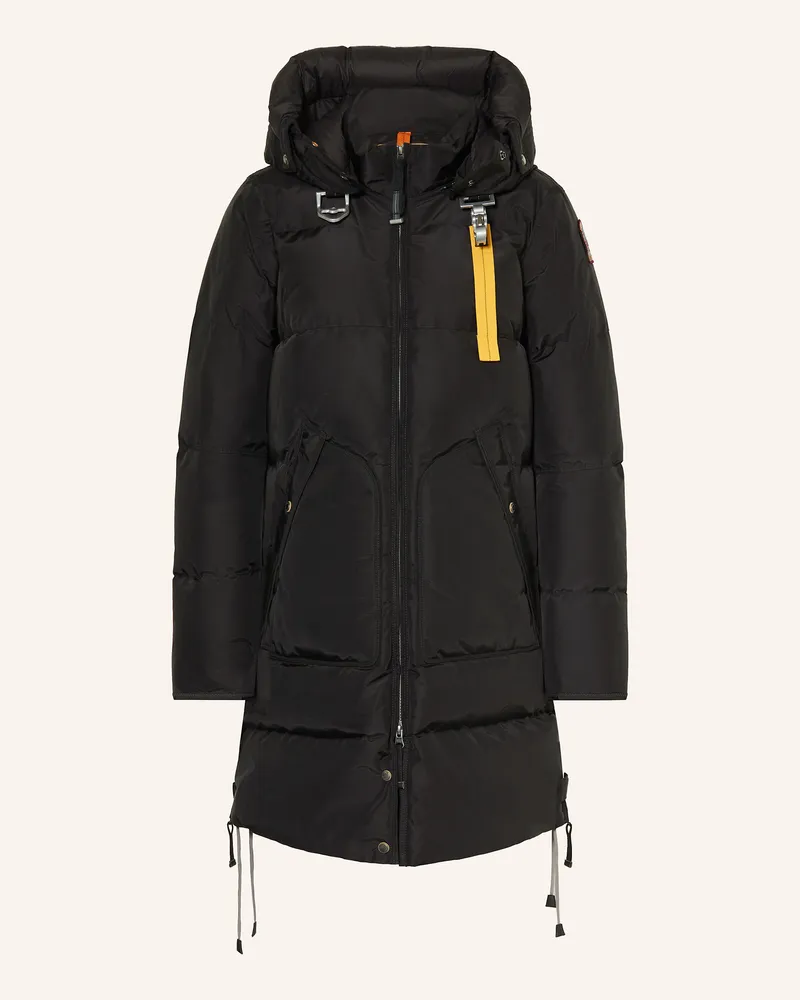 Parajumpers Daunenmantel LONG BEAR mit abnehmbarer Kapuze Schwarz