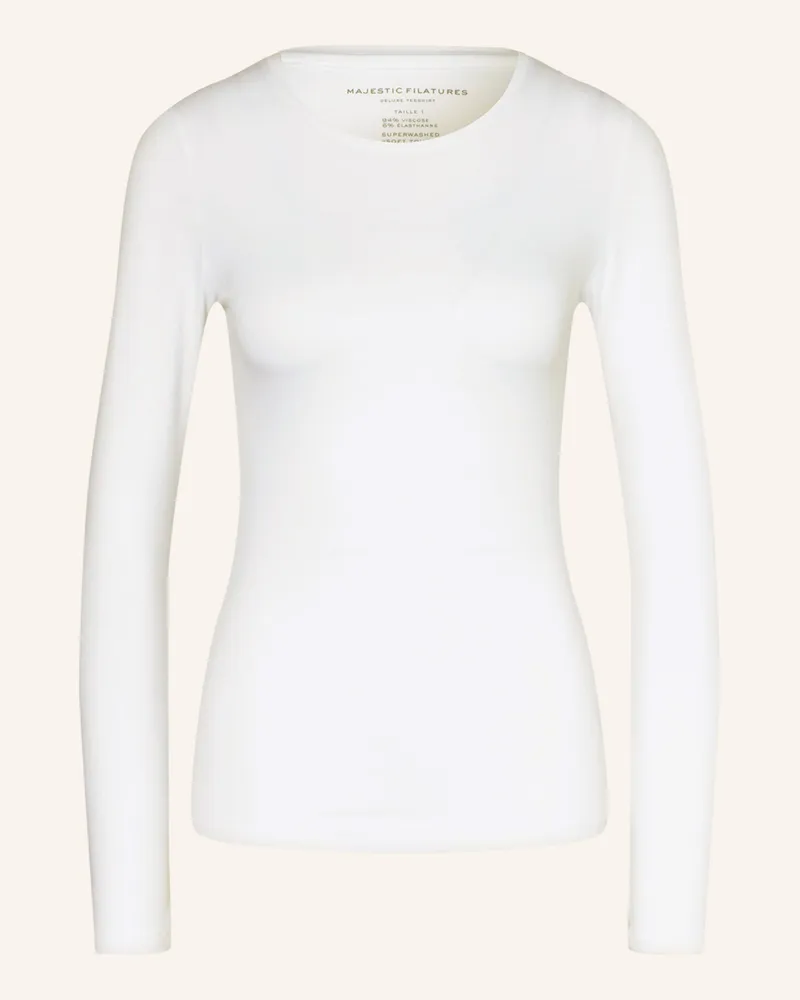 Majestic Longsleeve weiss Weiss
