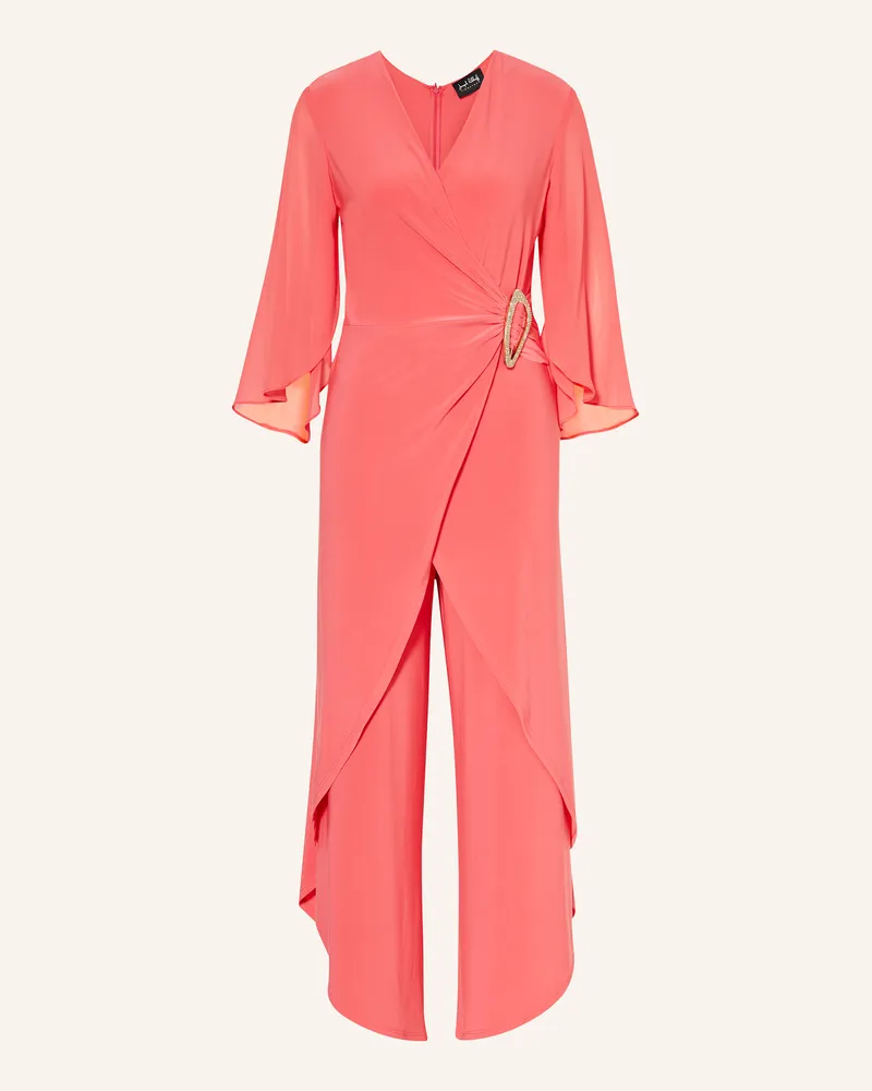 Joseph Ribkoff Jumpsuit Mit Schmucksteinen orange Lachs