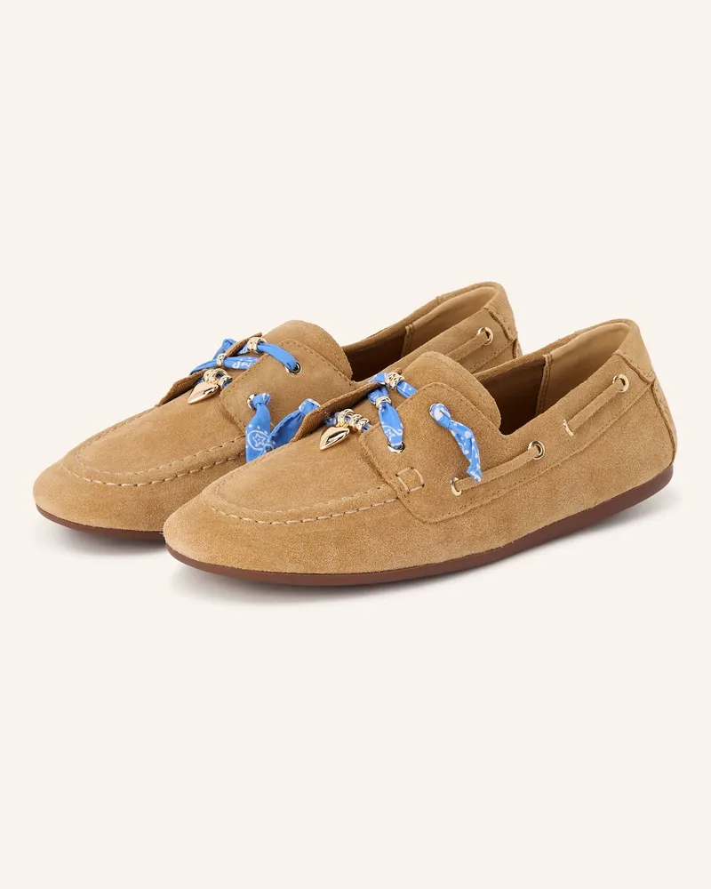 Maje Bootsschuhe beige Camel