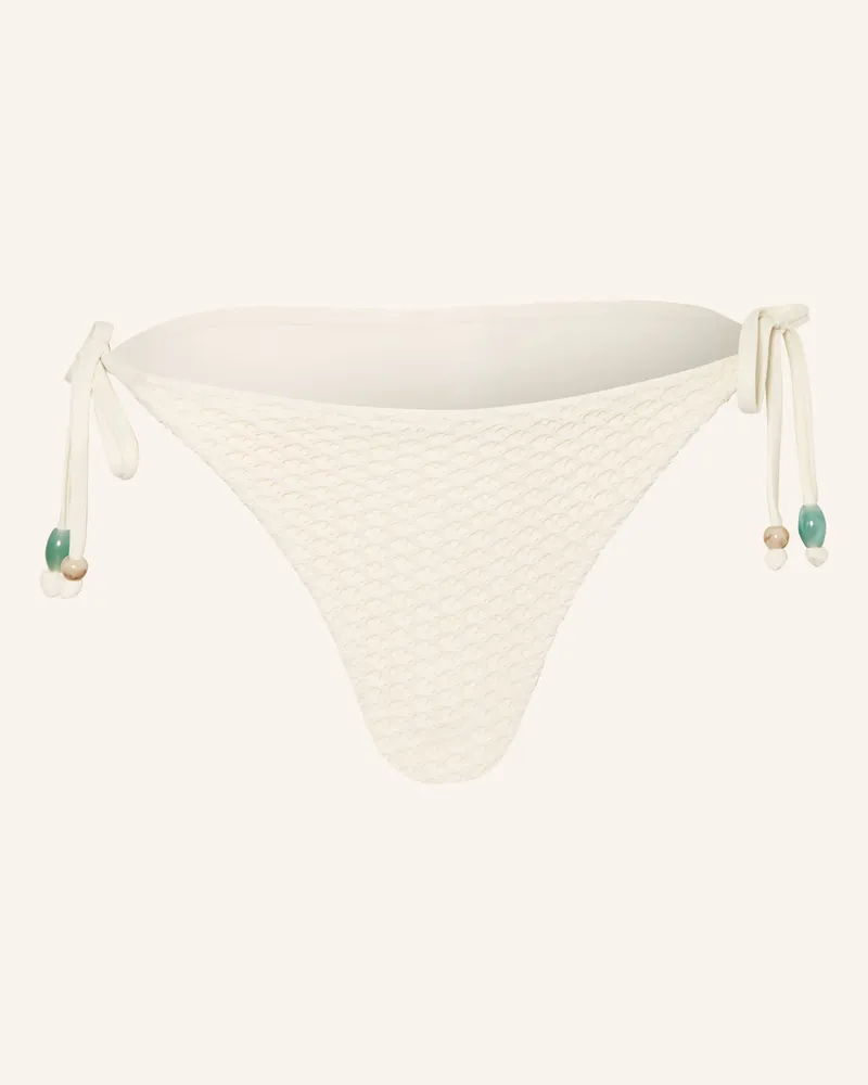 Mrs & HUGS Triangel-Bikini-Hose Mit Schmuckperlen weiss Ecru