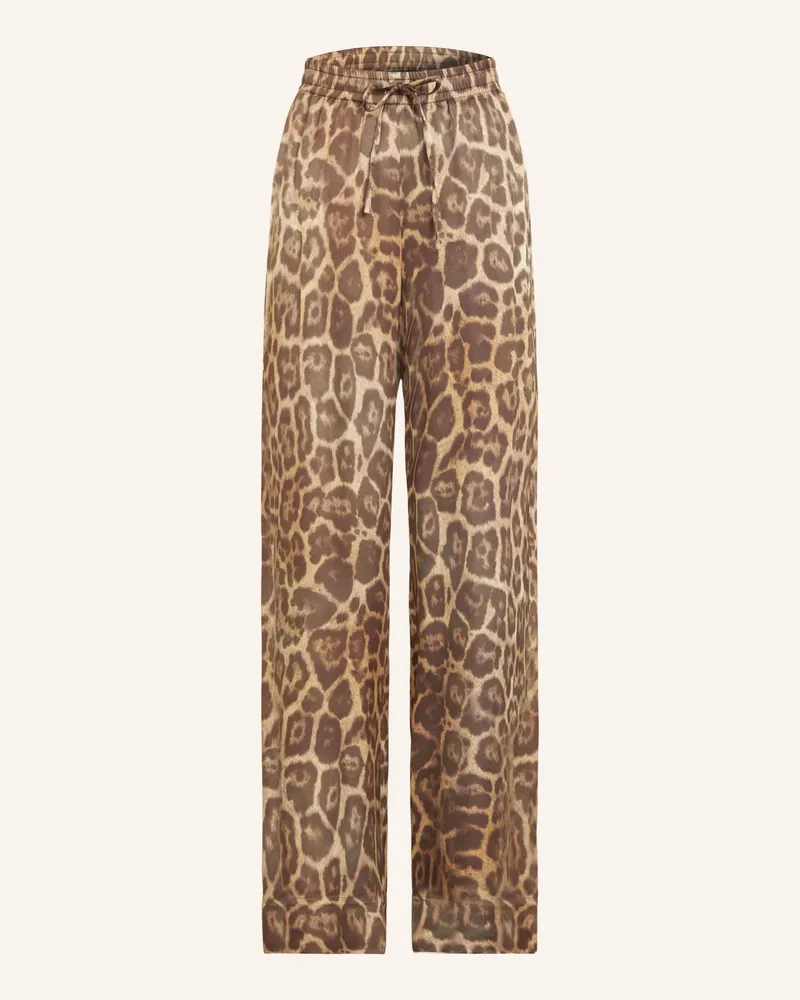 Stella McCartney Marlenehose Dunkelbraun