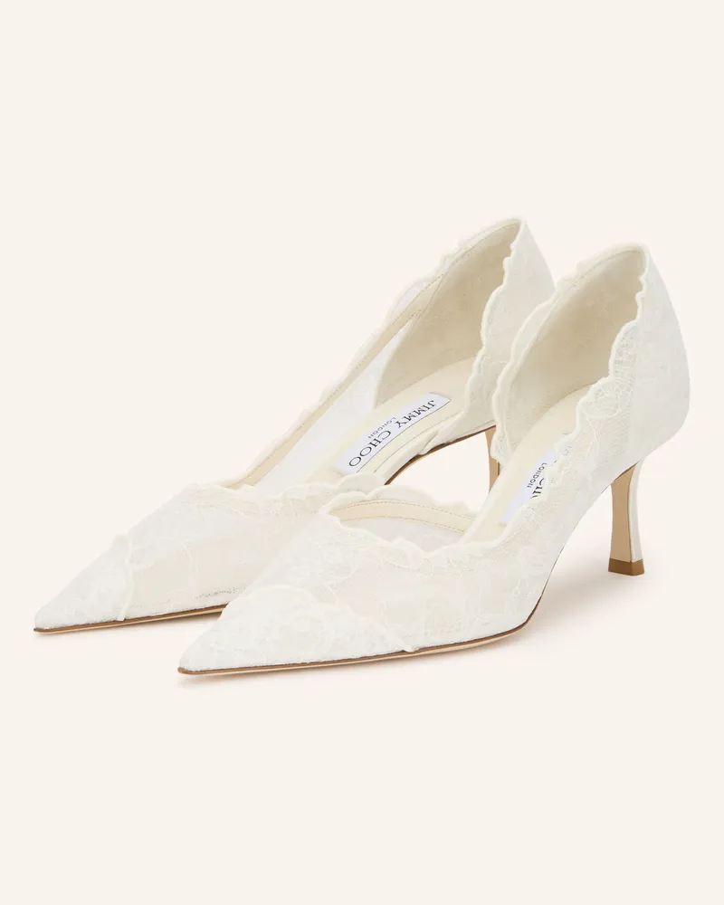 Jimmy Choo Pumps Faiz 65 weiss Ecru