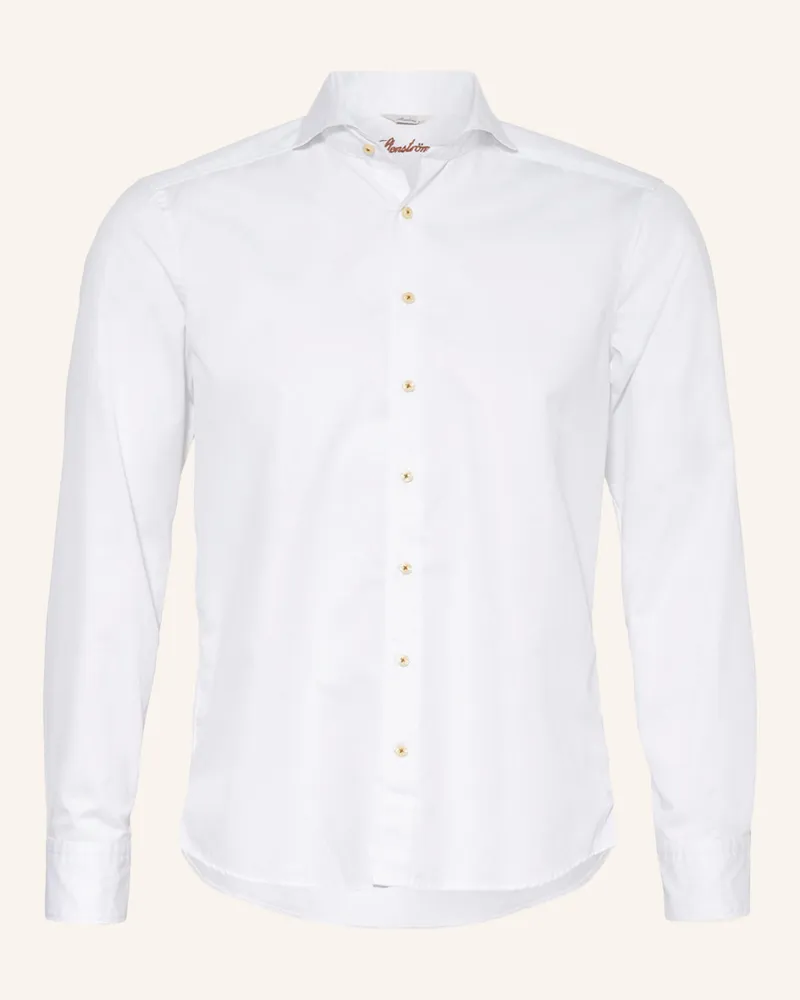 Stenströms Hemd Slim Fit weiss Weiss