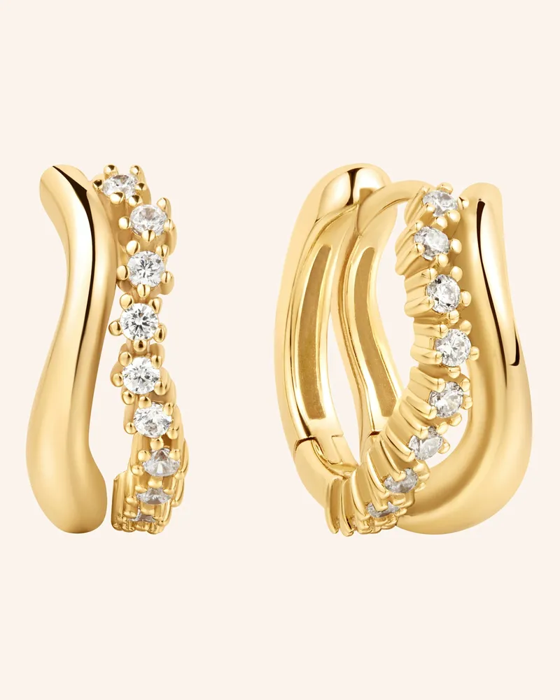 ANIA HAIE Creolen  aus  925er Sterlingsilber Gold