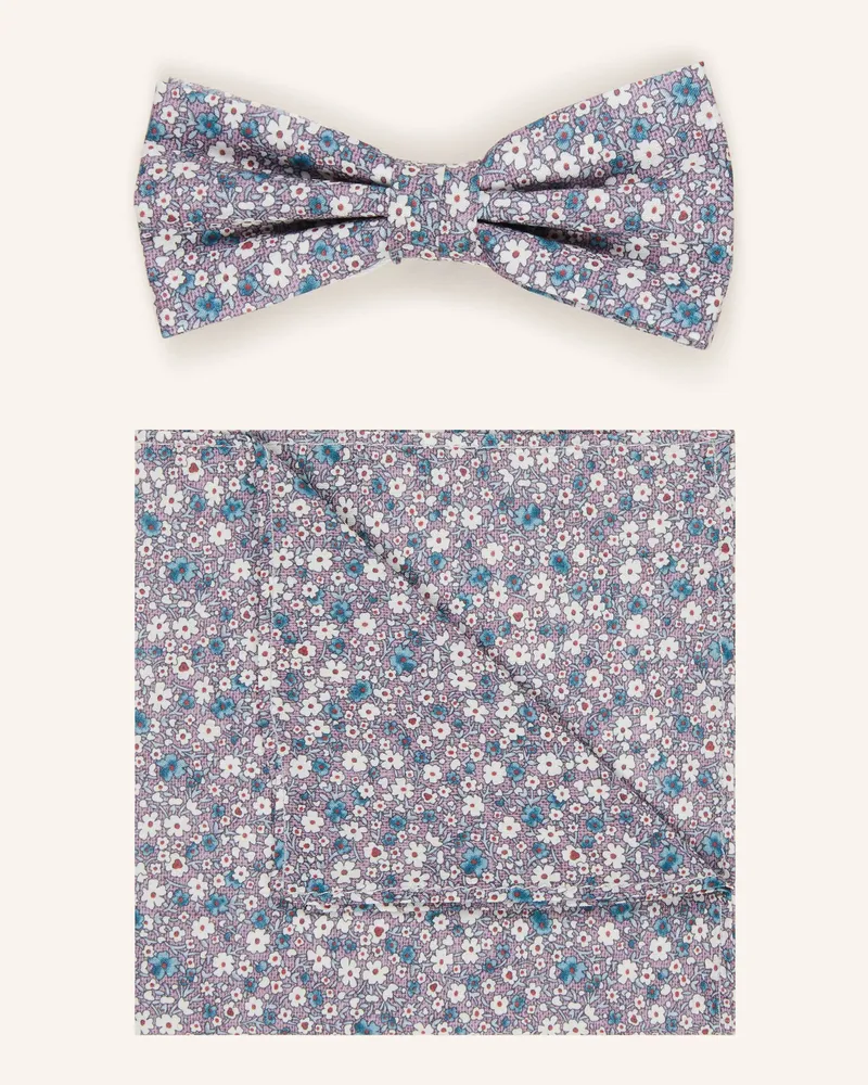 paul Set: Fliege Und Einstecktuch lila Helllila