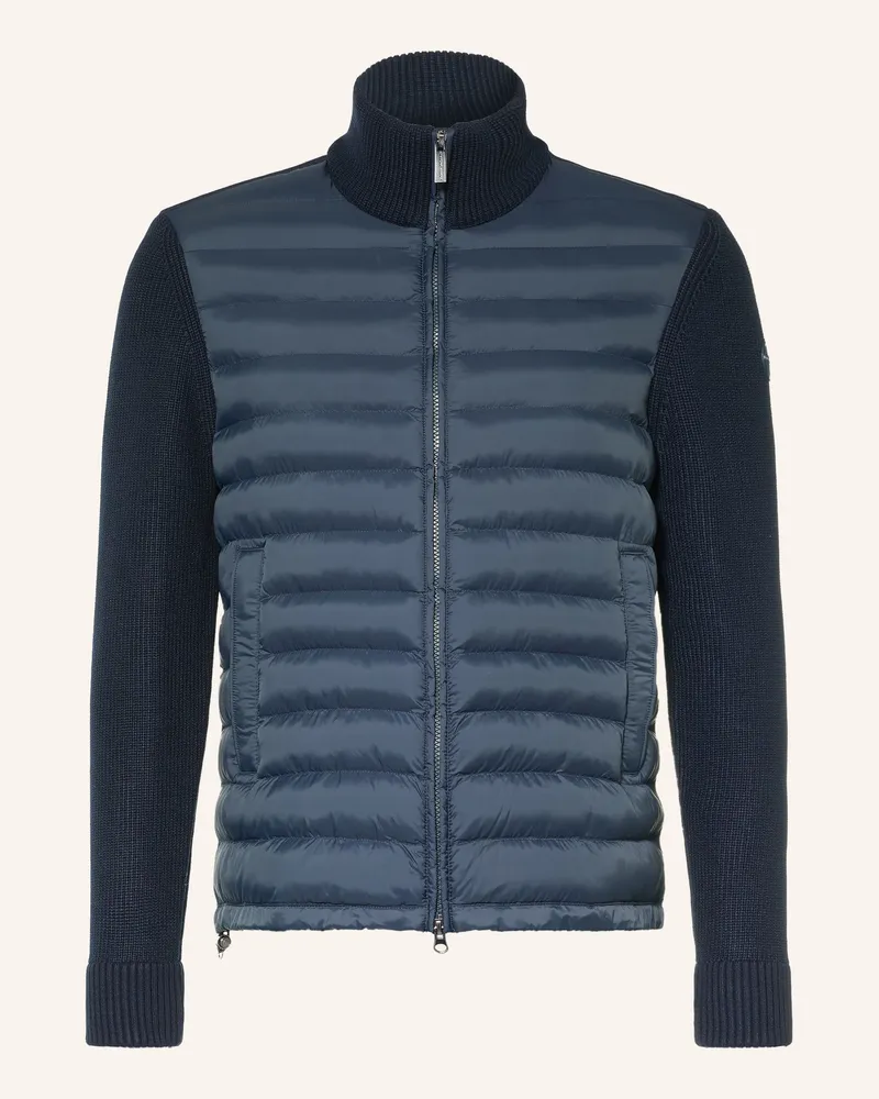 Colmar Steppjacke Im Materialmix blau Dunkelblau