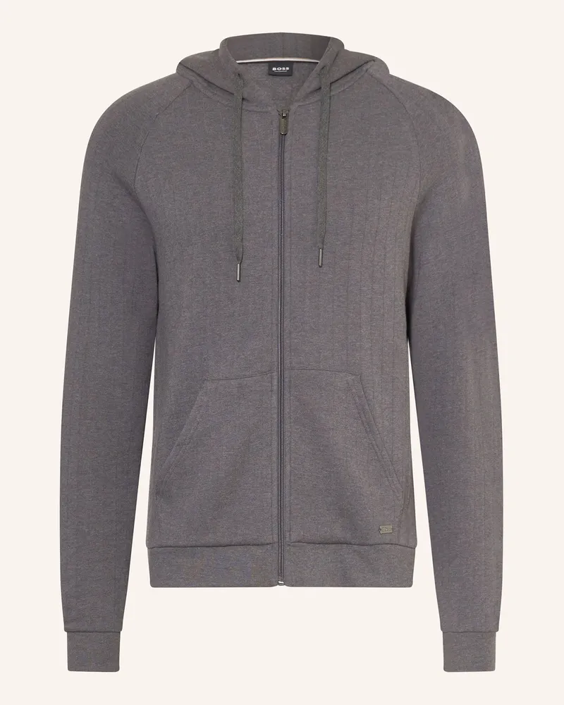HUGO BOSS Lounge-Sweatjacke HERITAGE Grau