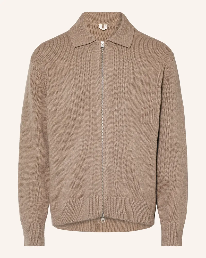 Arket Strickjacke braun Hellbraun
