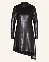 Cos Kleid mit Pailletten Schwarz