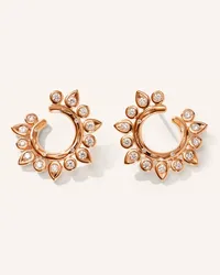 TAMARA COMOLLI Ohrringe OHRRINGE GYPSY HOOP SUN CLASSIC 18K Rosegold