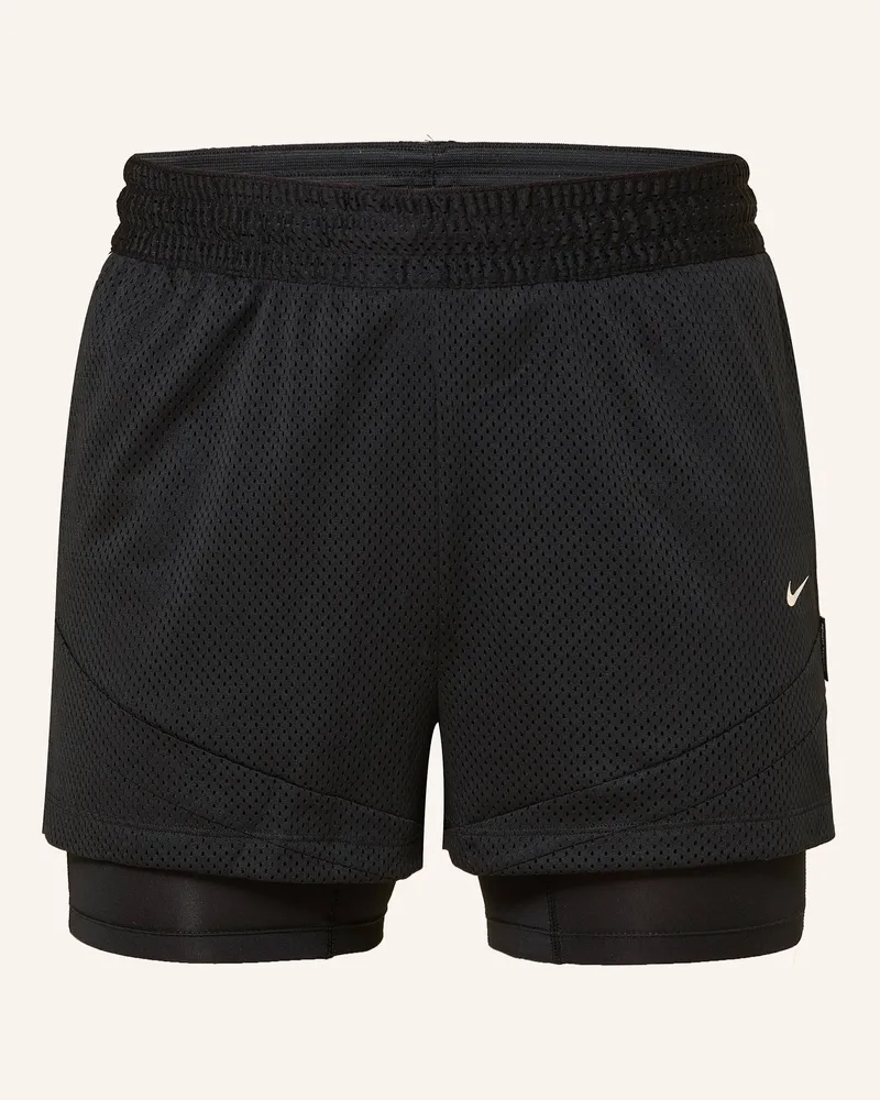 Nike Basketballshorts Dri-Fit Icon schwarz Schwarz