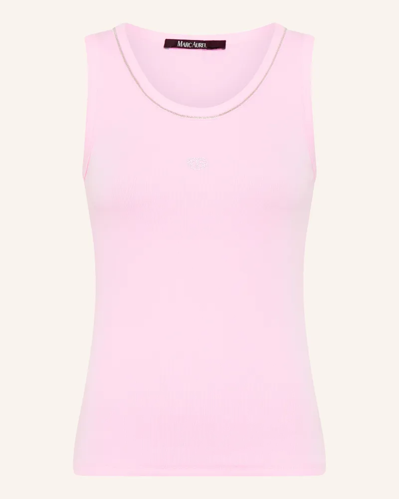 MARC AUREL Top Mit Schmucksteinen rosa Rosa