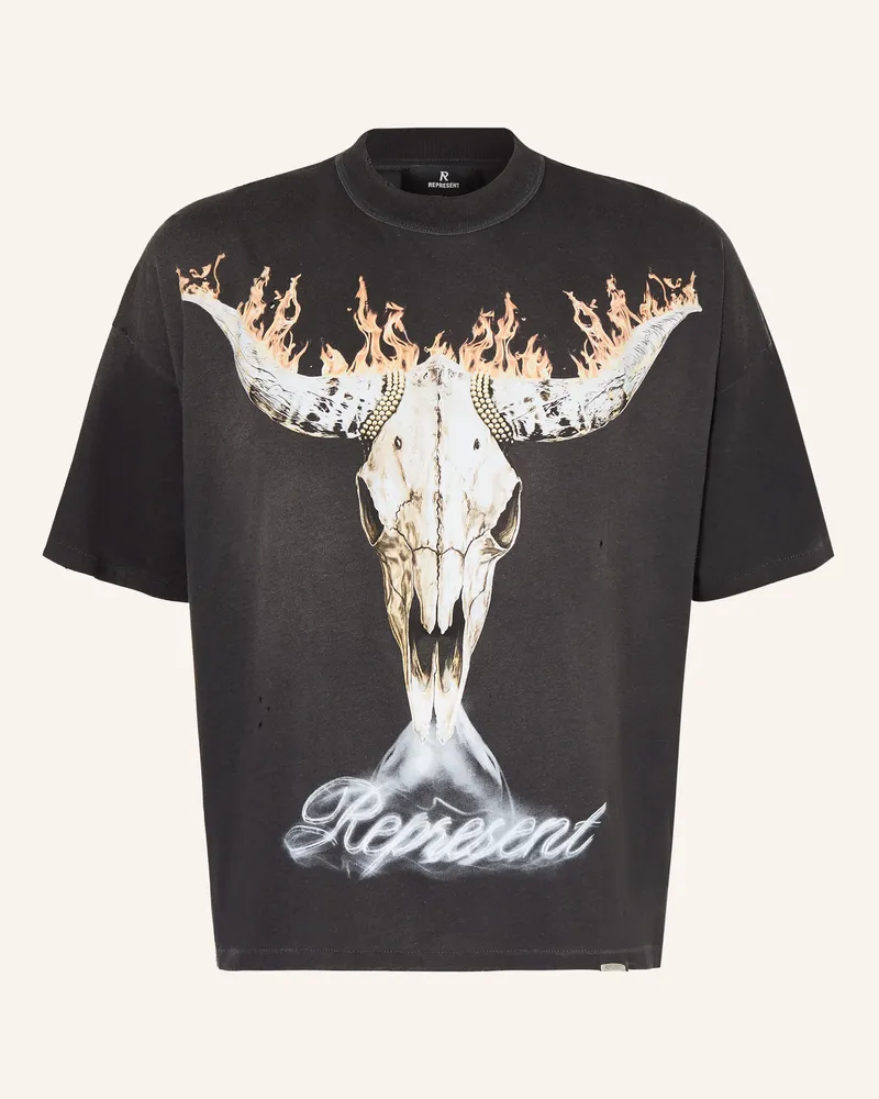 REPRESENT T-Shirt Mit Nieten schwarz Schwarz