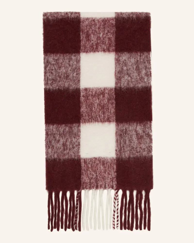 WRSTBHVR Schal mit Alpaka Dunkelrot