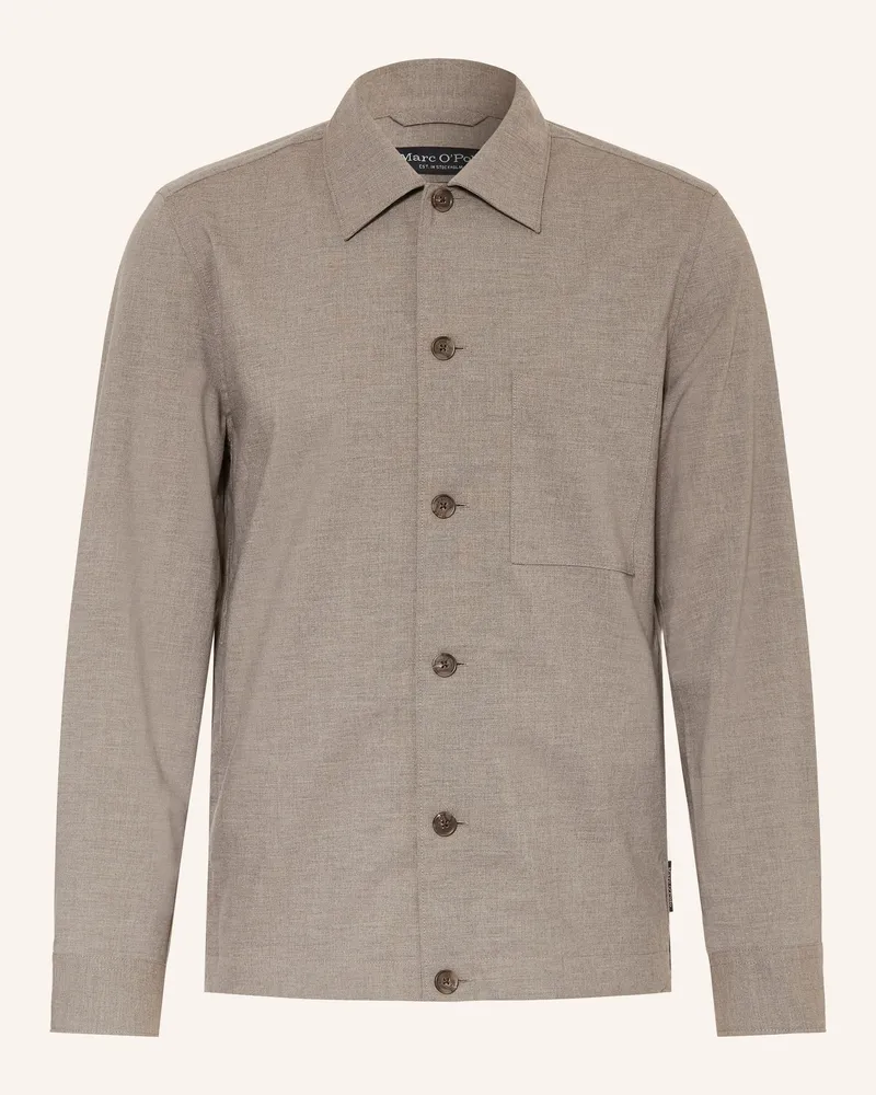 Marc O'Polo Overshirt braun Taupe