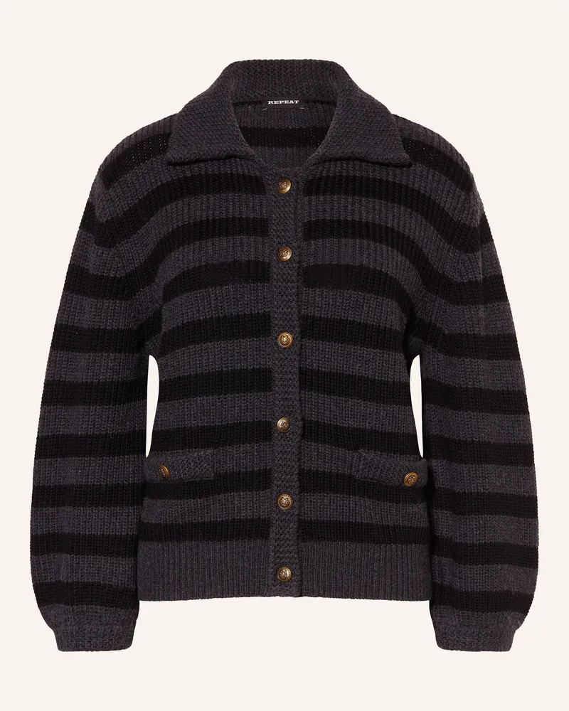 Repeat Strickjacke Schwarz