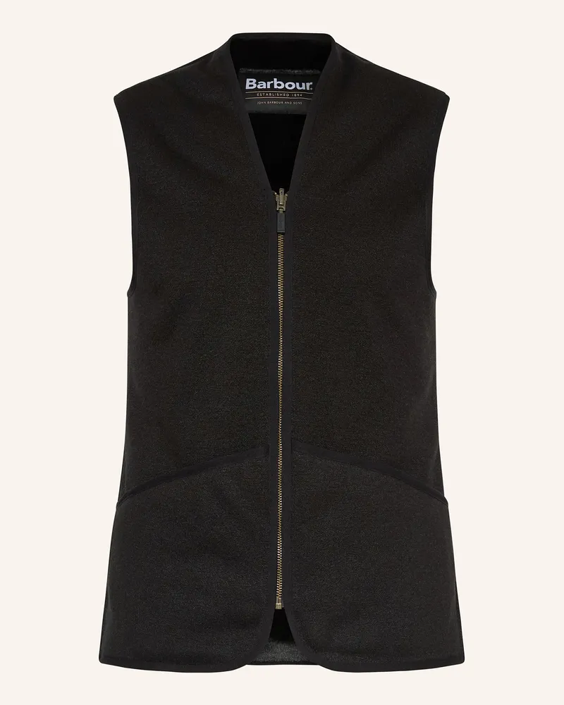 Barbour Weste WARM PILE Schwarz