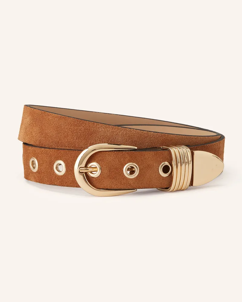 Luisa Cerano Ledergürtel braun Camel