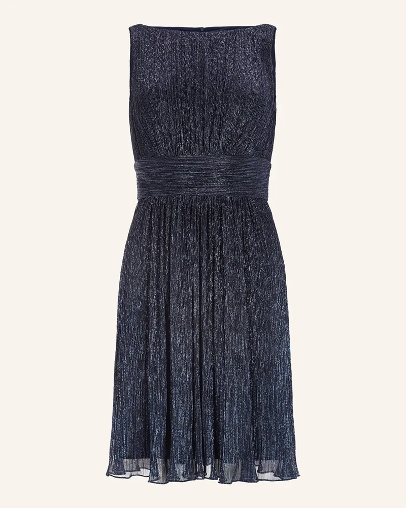 Swing Cocktailkleid Mit Glitzergarn blau Dunkelblau