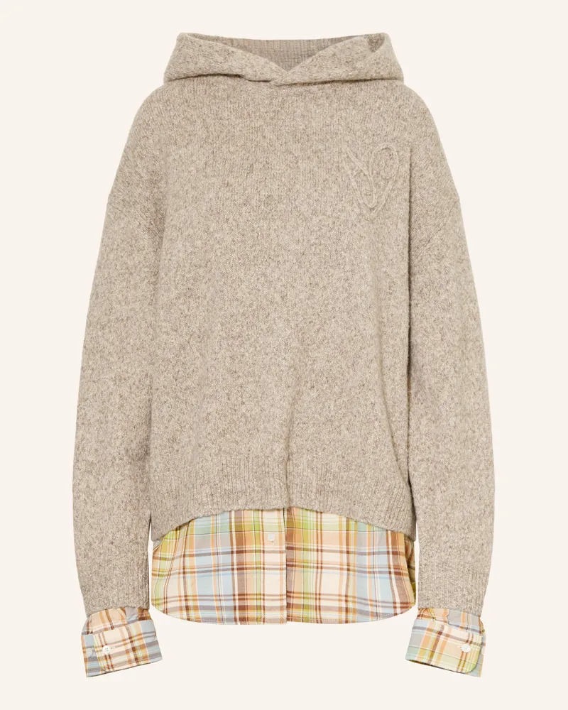 Acne Studios Pullover Mit Alpaka beige Hellgrau