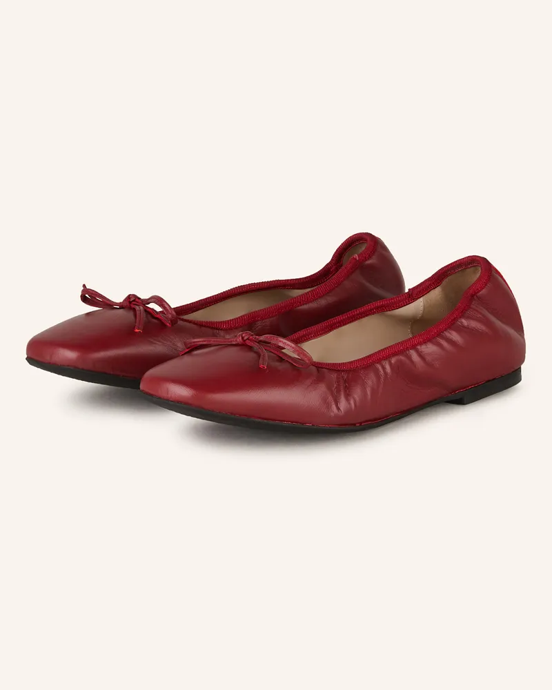 Mrs & HUGS Ballerinas Dunkelrot