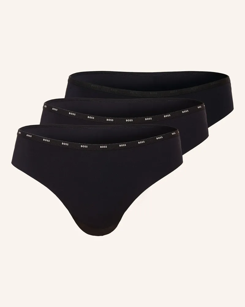 HUGO BOSS 3er-Pack Slips Micro schwarz Schwarz
