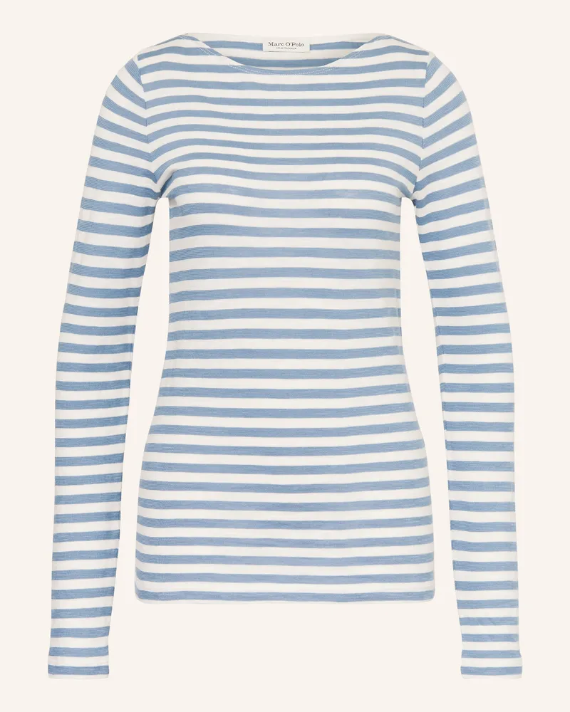 Marc O'Polo Longsleeve blau Weiss