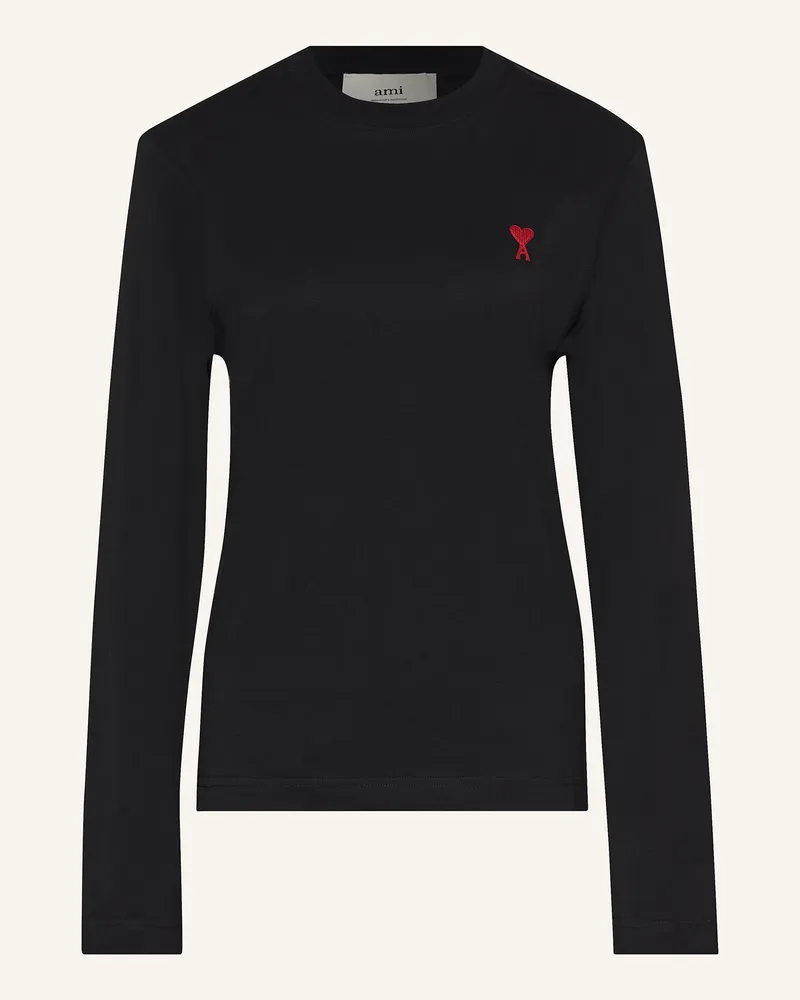 AMI Paris Longsleeve schwarz Schwarz