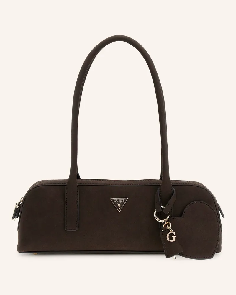 Guess Schultertasche Isobel braun Dunkelbraun