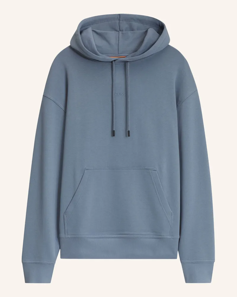 HUGO BOSS Hoodie Wesmallhood blau Blau