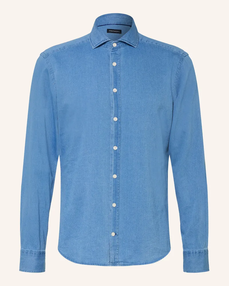 Strokesman's Jeanshemd Slim Fit blau Blau
